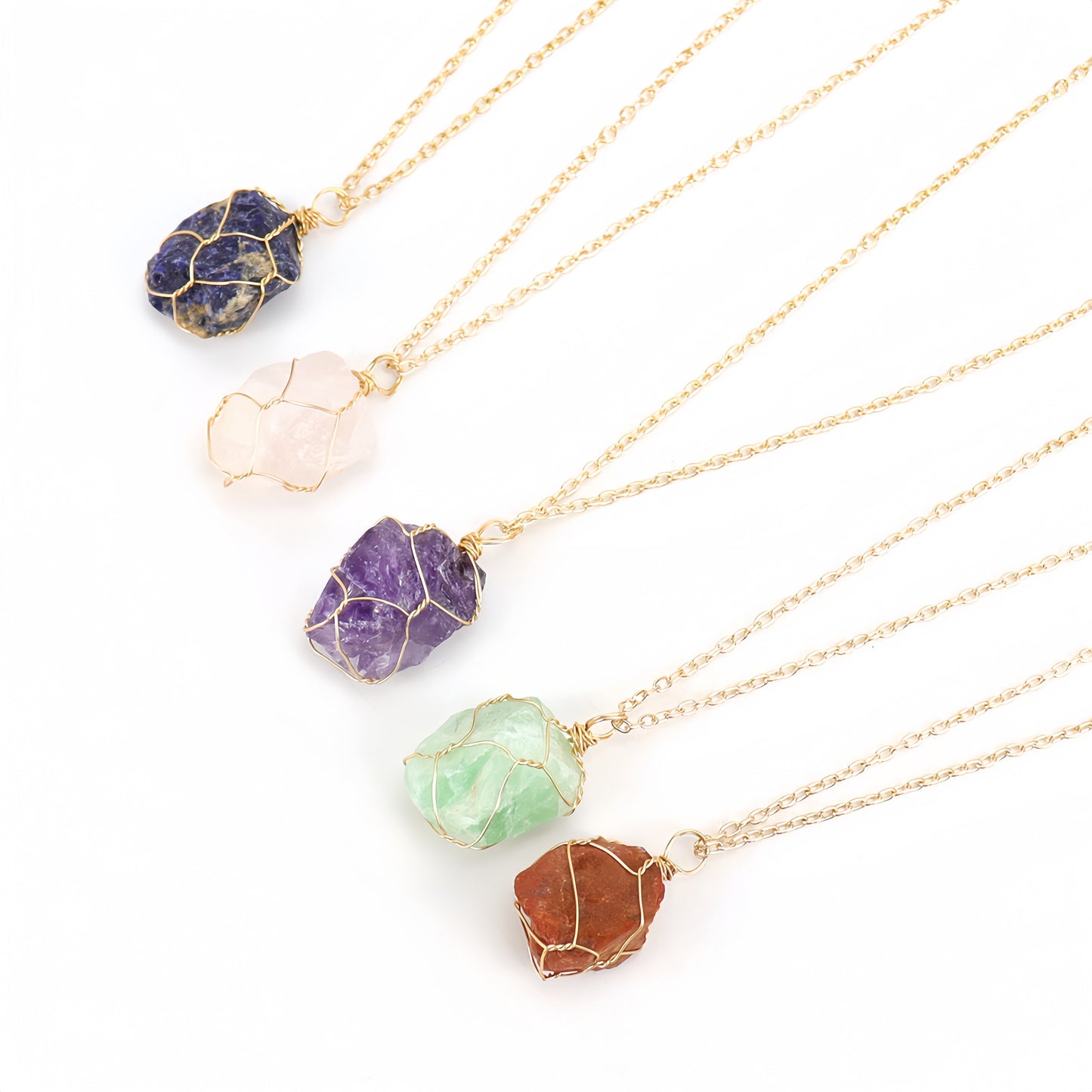 Raw Crystal Pendants