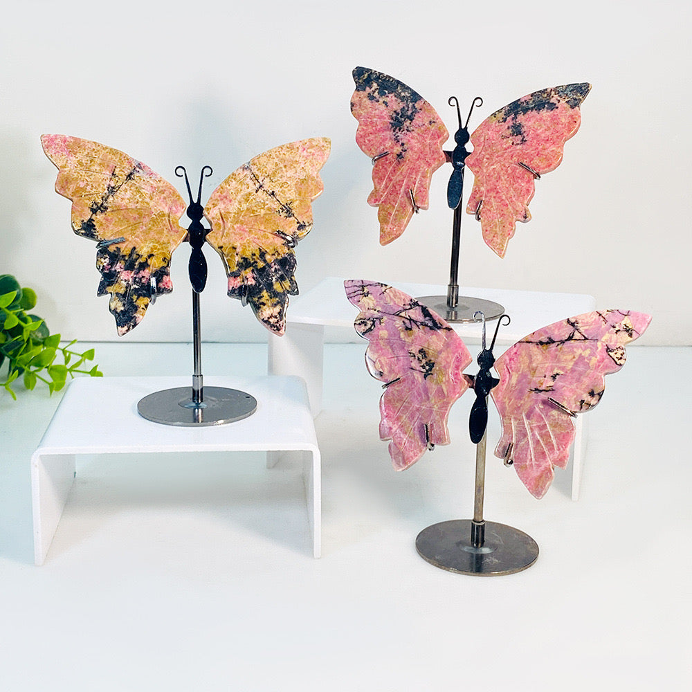 Rhodonite Butterfly Wings