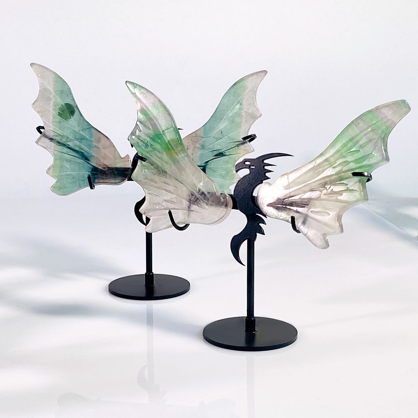 Green Fluorite Dragon Wings