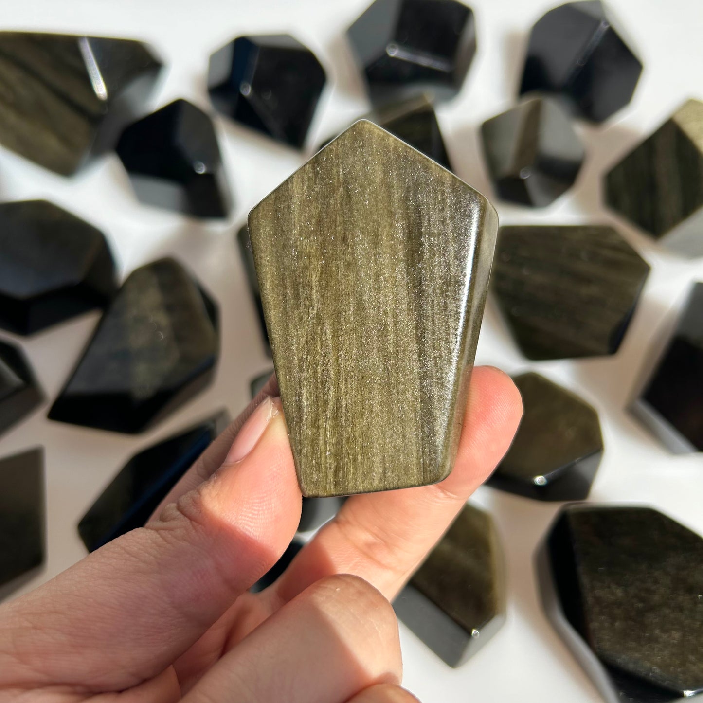 Golden Obsidian Crystal Freeform