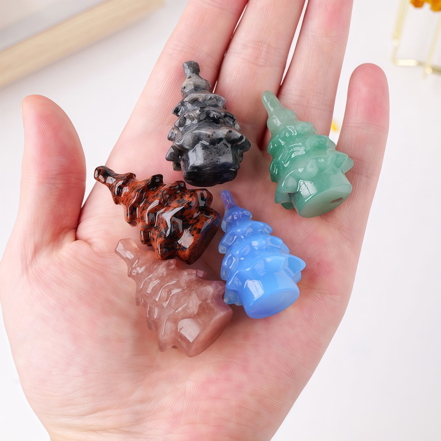 Crystal Christmas Tree Carvings