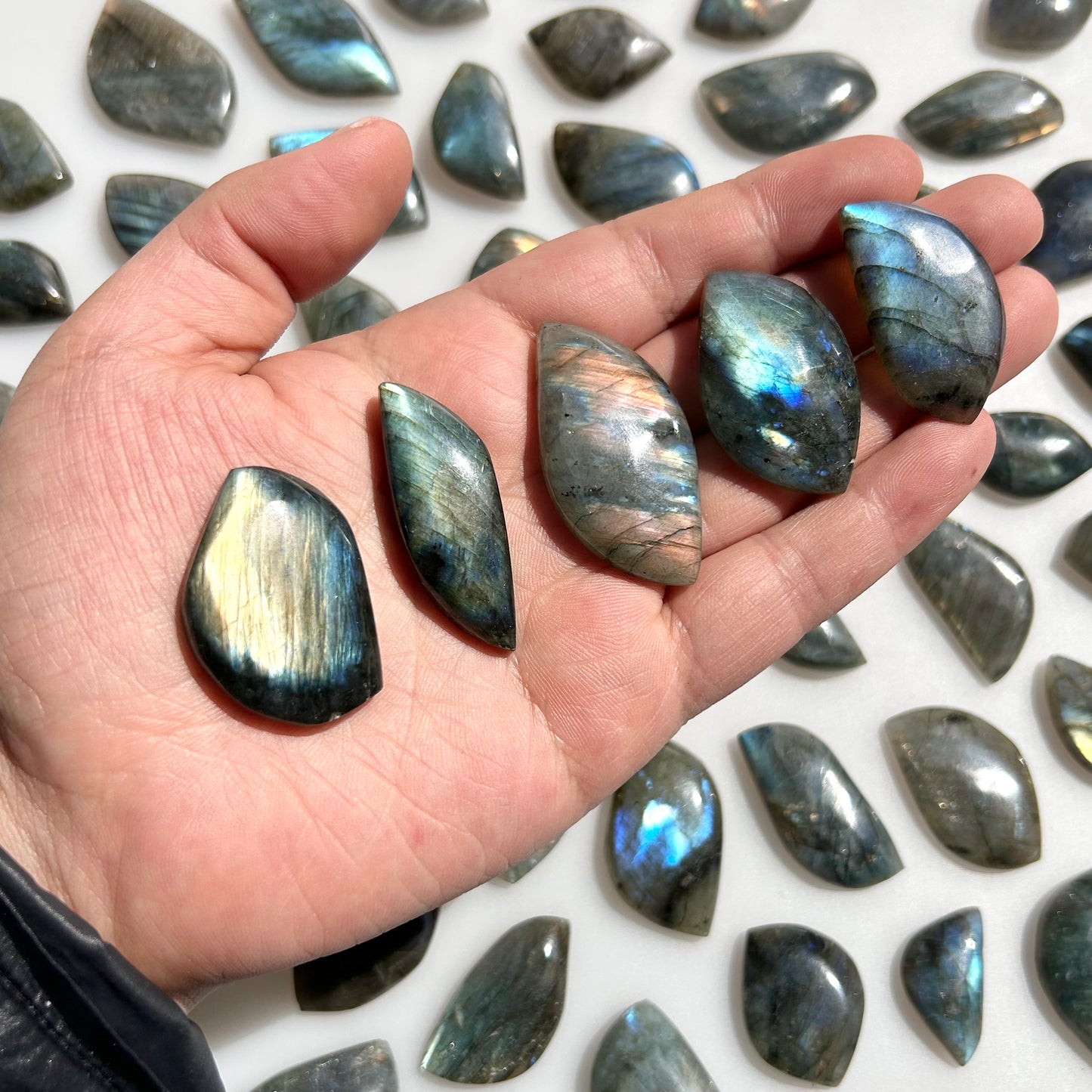 Labradorite Crystal Freeform Cabochons