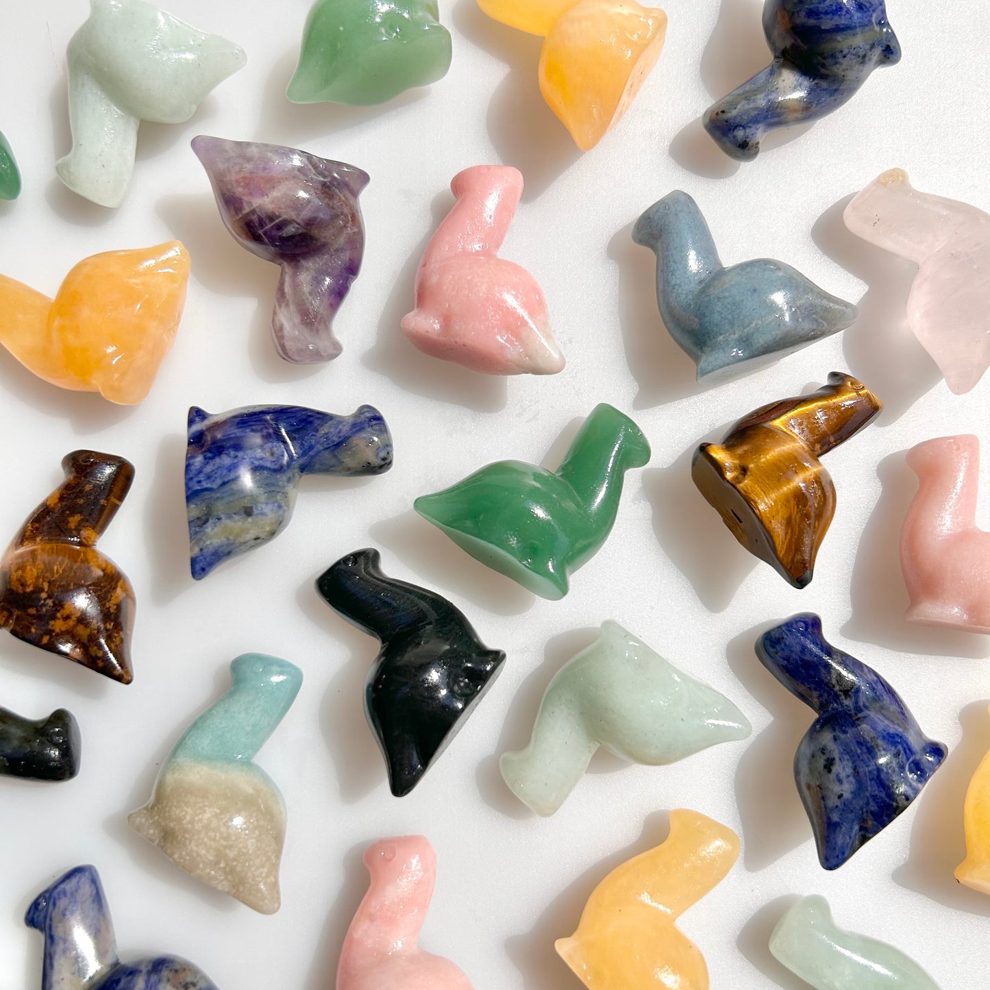 Crystal Dinosaur Carvings