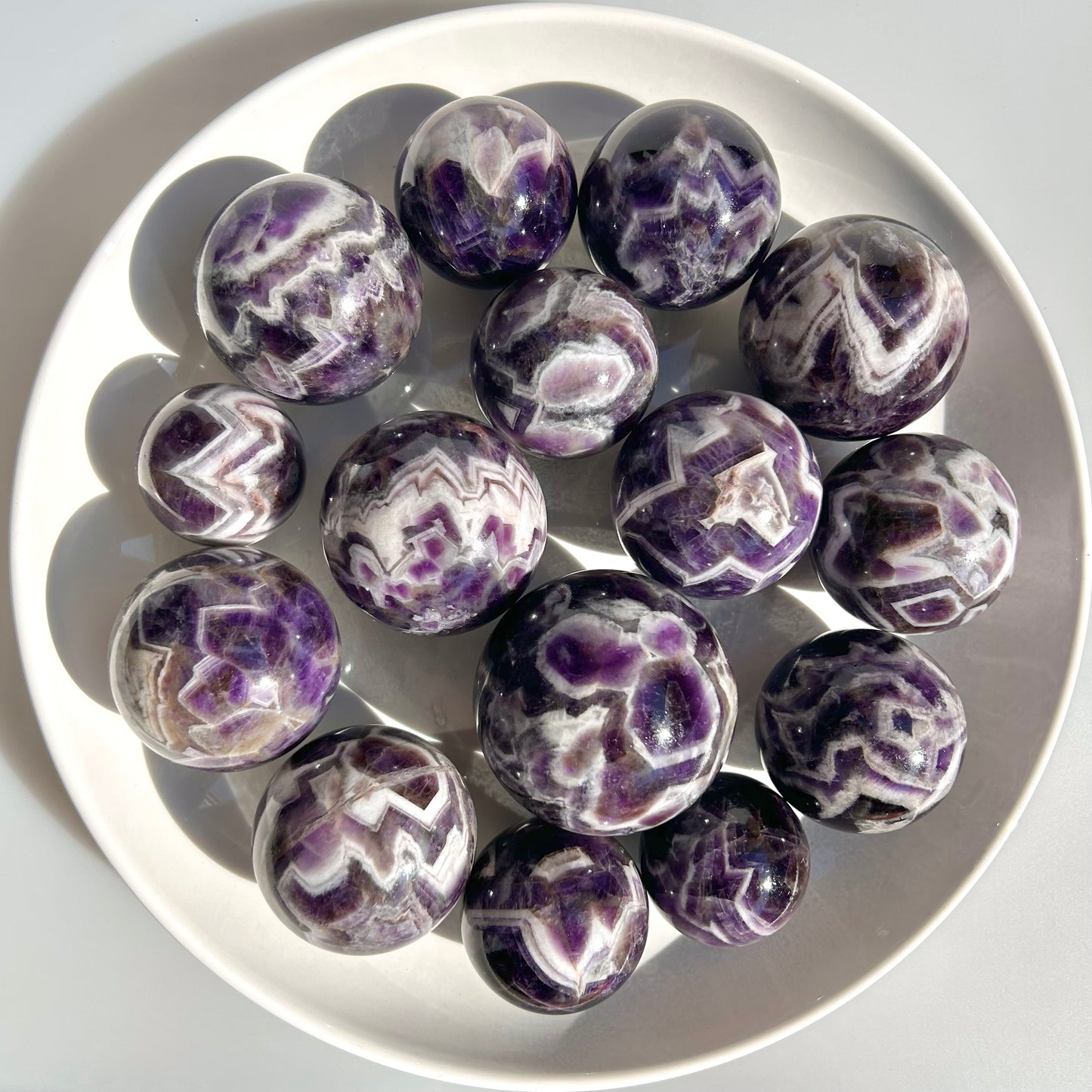 Dream Amethyst Crystal Spheres