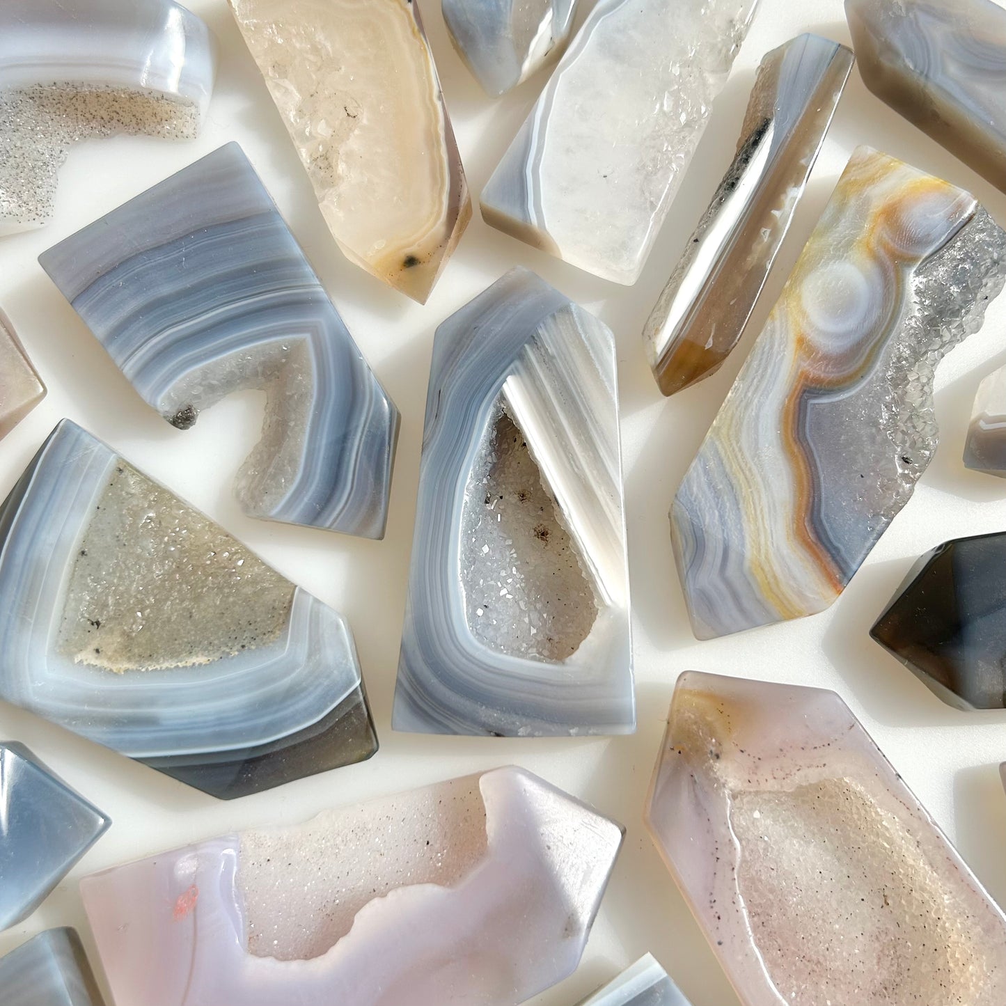 Agate Druzy Tower Crystal Points