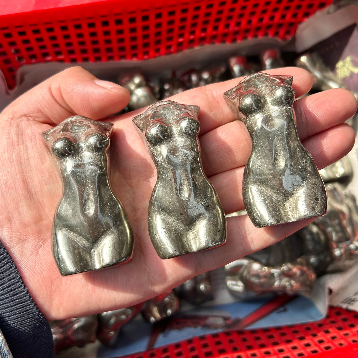 Pyrite Lady Body Carvings