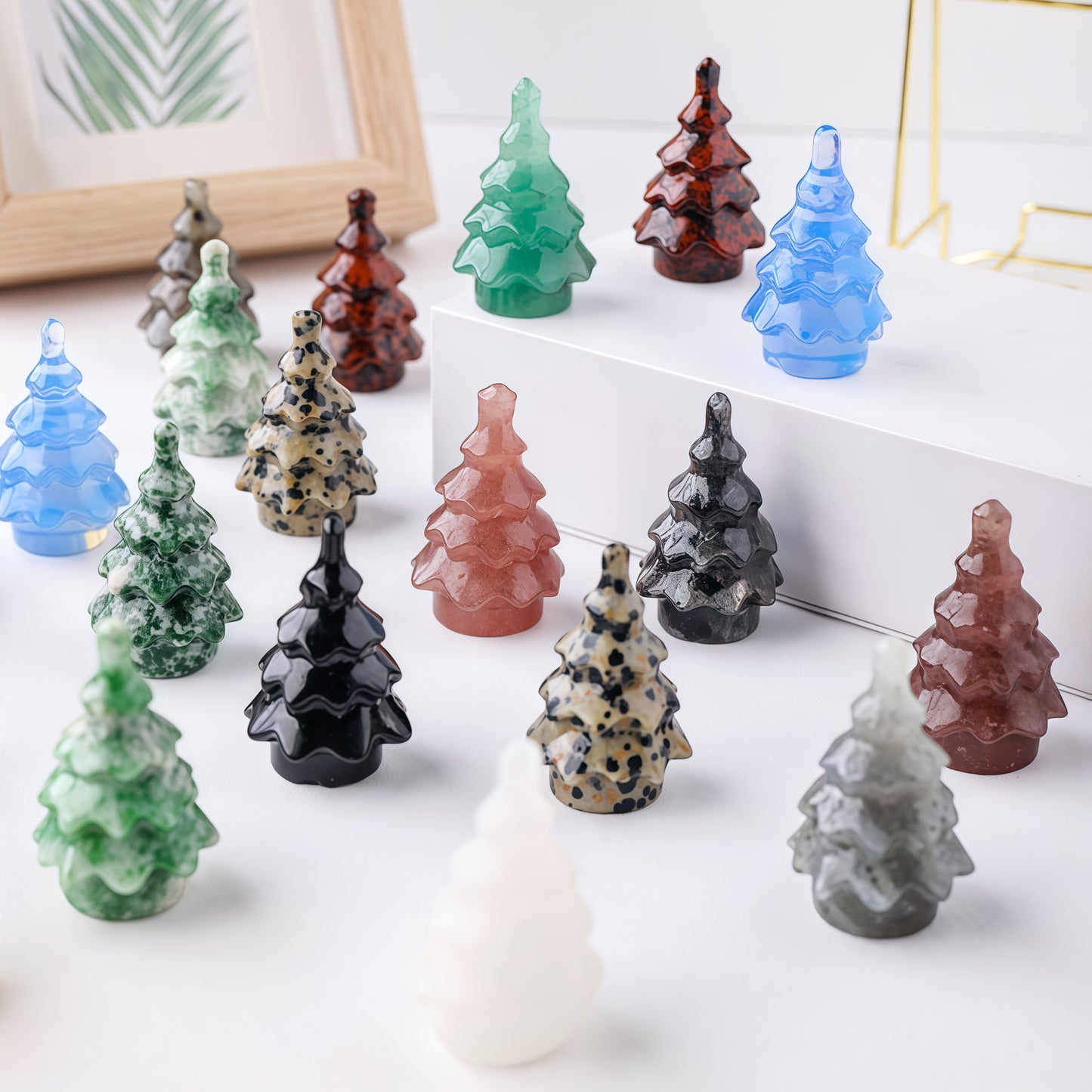 Crystal Christmas Tree Carvings