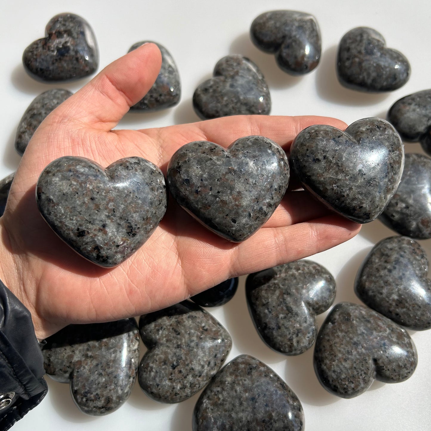 Yooperlite Crystal Hearts