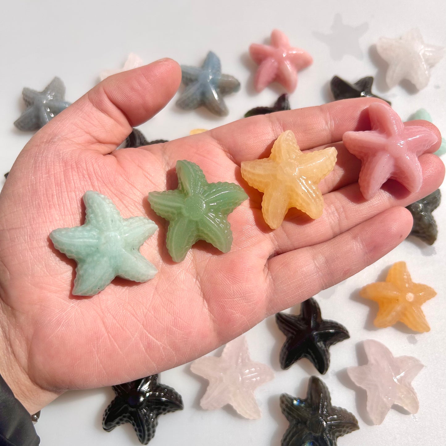 Crystal Starfish Carvings