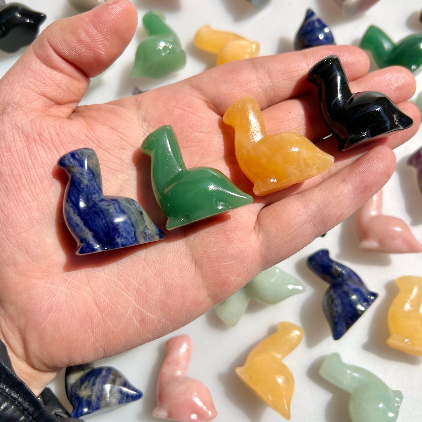 Crystal Dinosaur Carvings