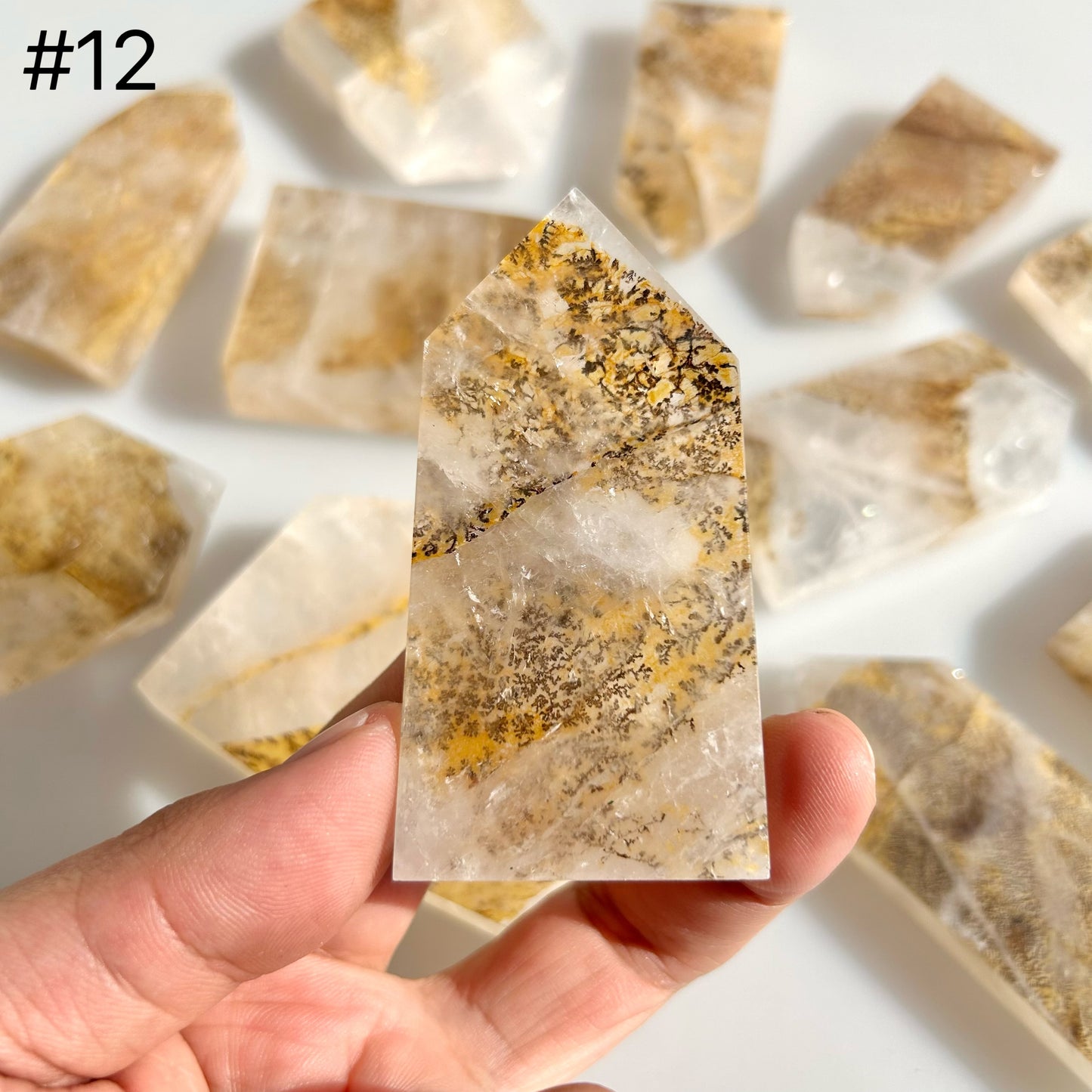 Dendritic Quartz With Golden Healer Towers