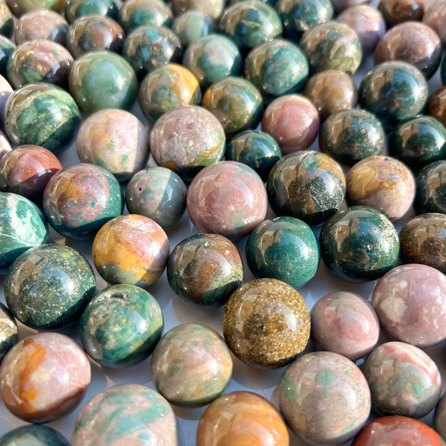 Small Ocean Jasper Crystal Sphere/Balls