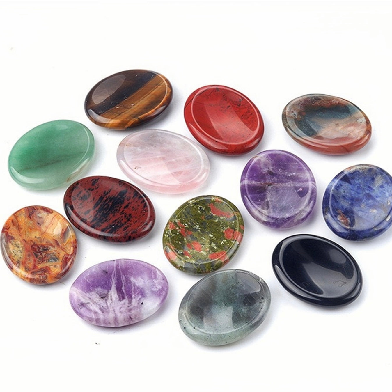 Crystal Oval Shape Worry Stone