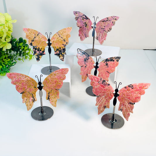 Rhodonite Butterfly Wings