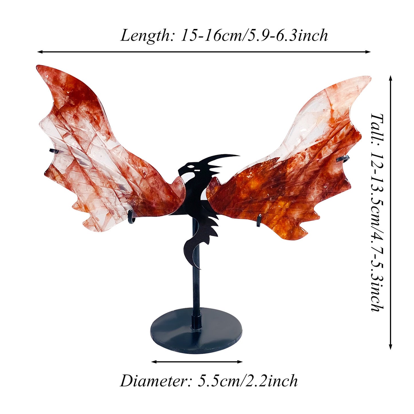 Fire Quartz Dragon Wings