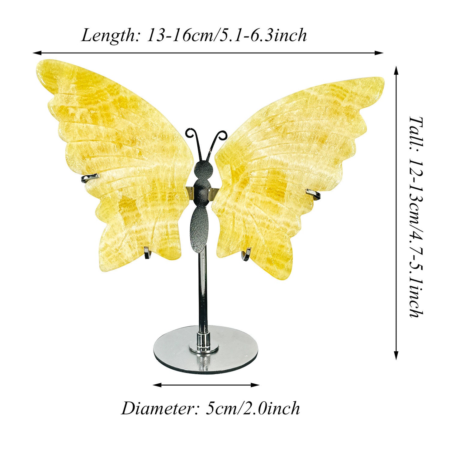 Yellow Calcite Butterfly Wings