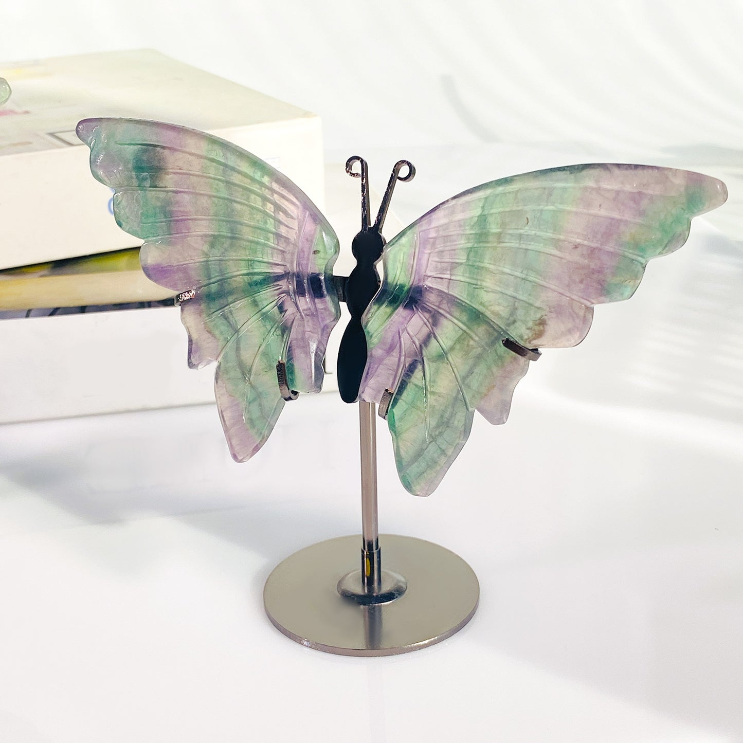 Green Fluorite Butterfly Wings