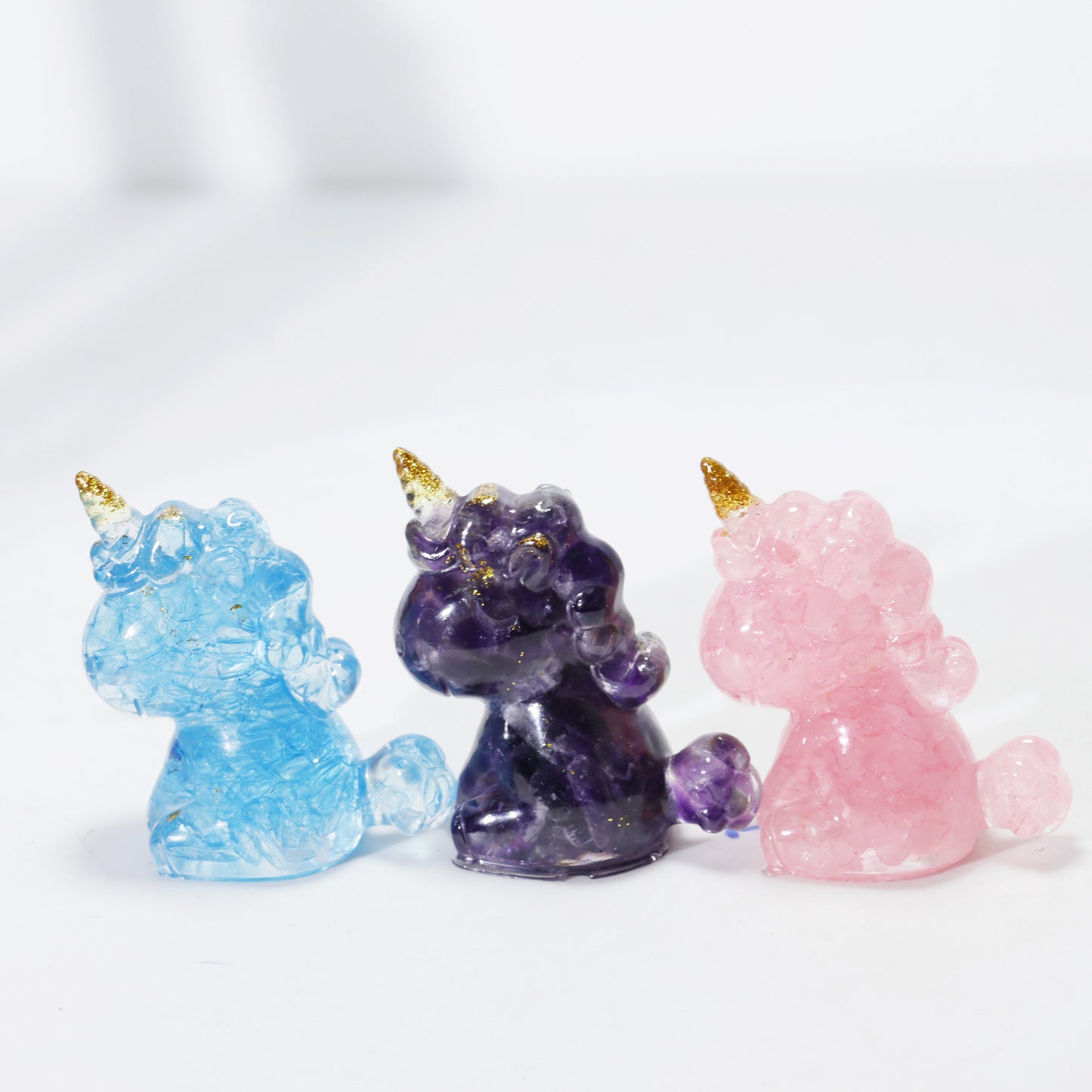 Resin Crystal Unicorn Carvings