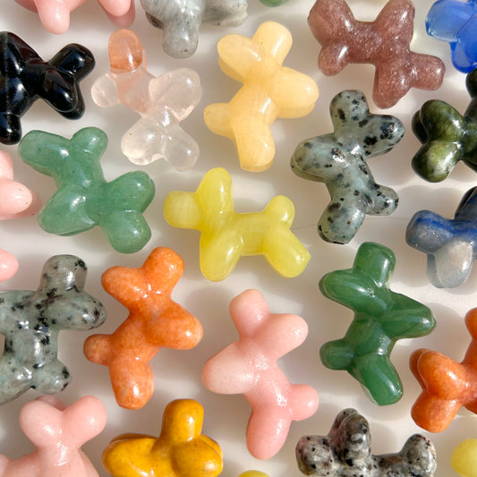 Balloon Dog Crystal Carvings