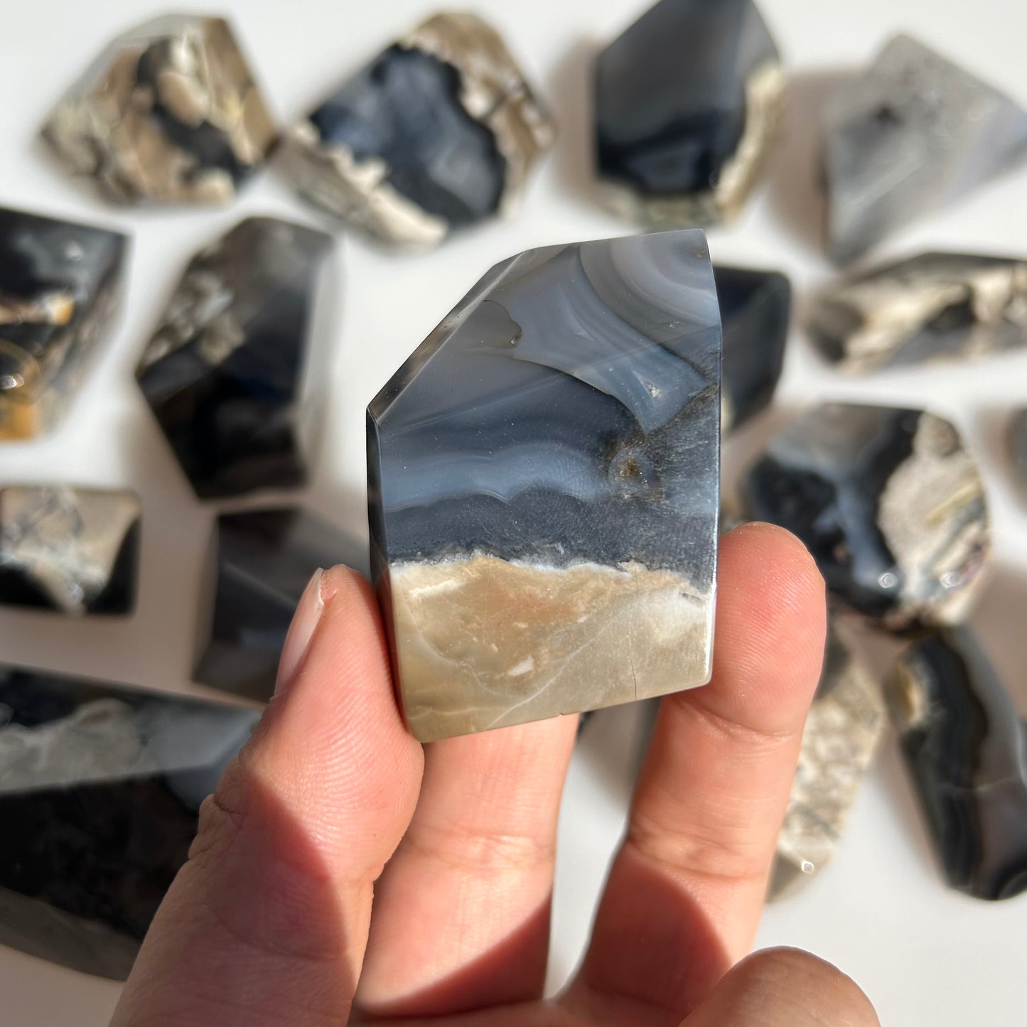 Volcano Agate Crystal Freeform