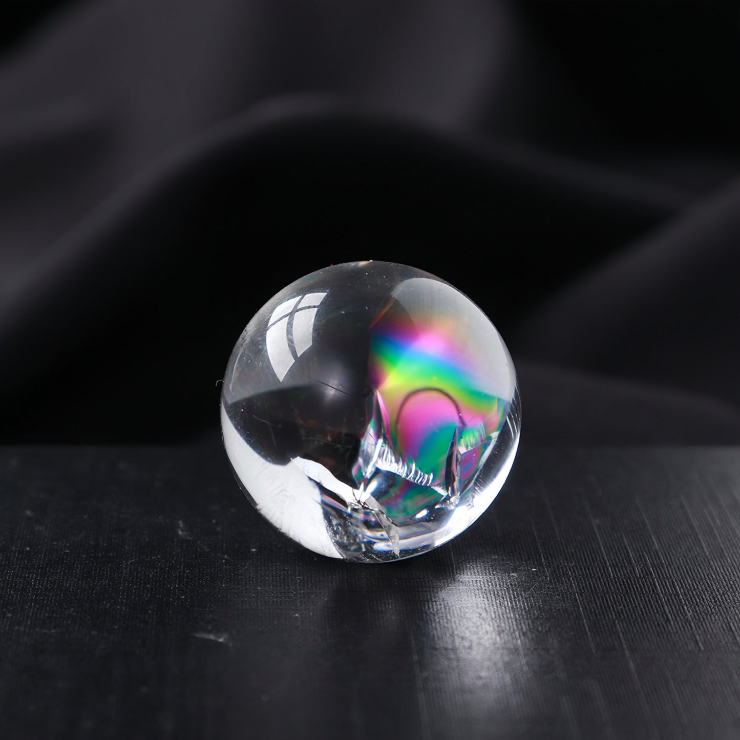 Rainbow Clear Quartz Sphere