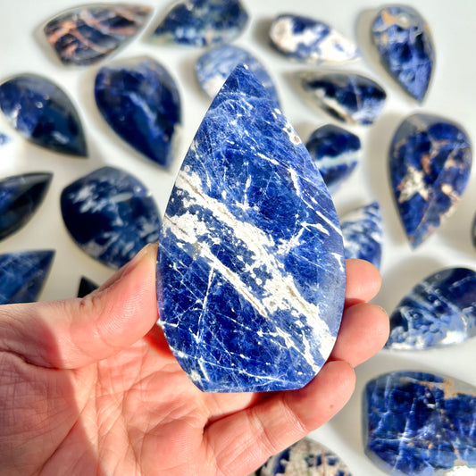 Sodalite Crystal Flames