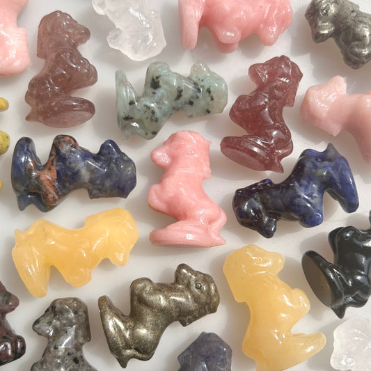 Pony Crystal Carvings