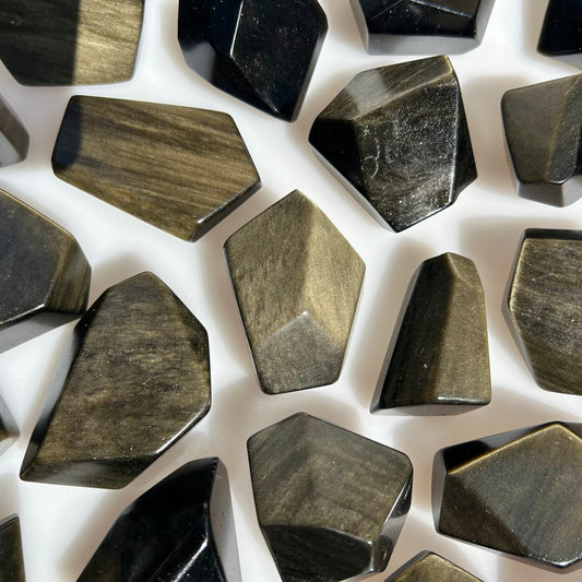 Golden Obsidian Crystal Freeform