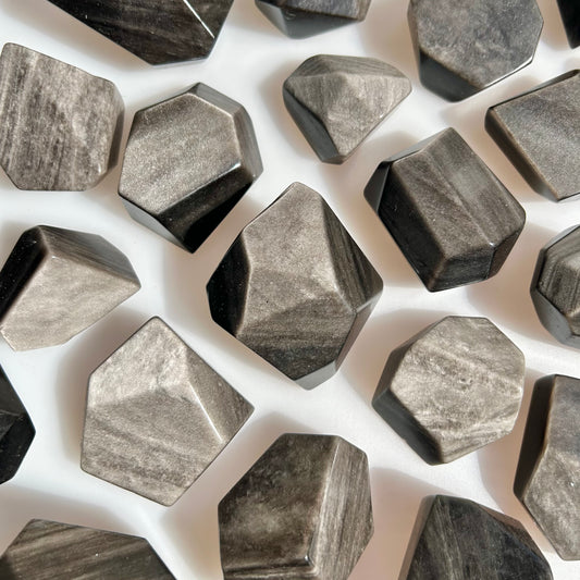 Sliver Obsidian Crystal Freeform